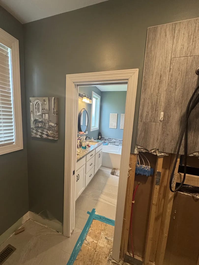 After reconstruction - Tucker Place home