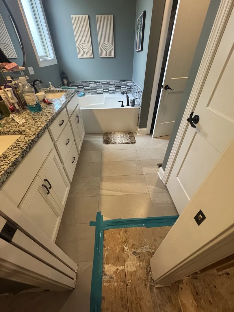 After reconstruction - Tucker Place interior