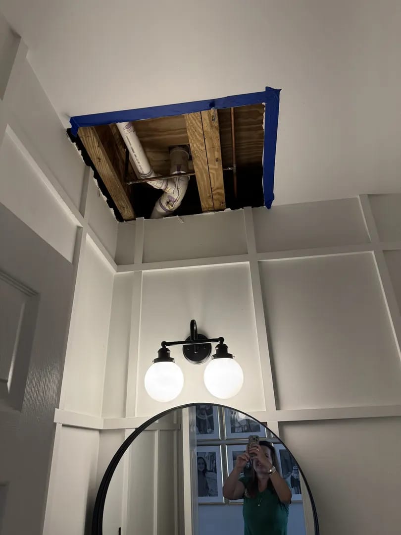 After restoration - Buttonwood second bathroom area